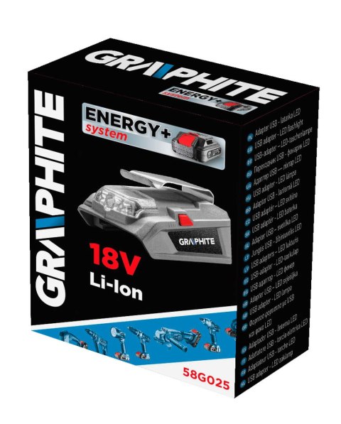 Adapter USB - latarka LED Energy+, bez akumulatora Adapter USB - latarka LED Energy+, bez akumulatora