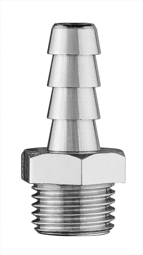 Złącze do węża 8 mm z gwintem zewnętrznym 1/4" Złącze do węża 8 mm z gwintem zewnętrznym 1/4"