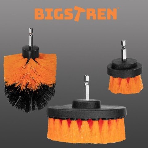 Bigstren Szczotki sprzątające na wiertarkę - 4szt Bigstren Szczotki sprzątające na wiertarkę - 4szt