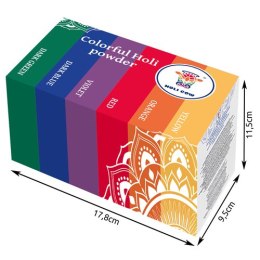Holi Cow Kolorowy proszek Holi- zestaw 6x100g