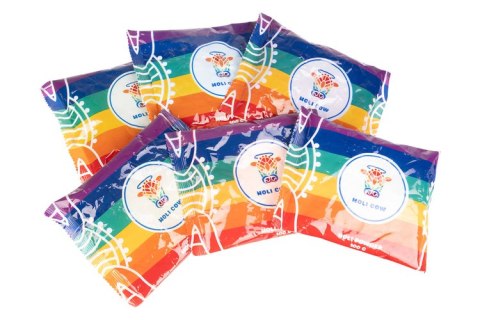 Holi Cow Kolorowy proszek Holi- zestaw 6x100g Holi Cow Kolorowy proszek Holi- zestaw 6x100g