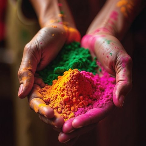 Holi Cow Kolorowy proszek Holi- zestaw 6x100g Holi Cow Kolorowy proszek Holi- zestaw 6x100g