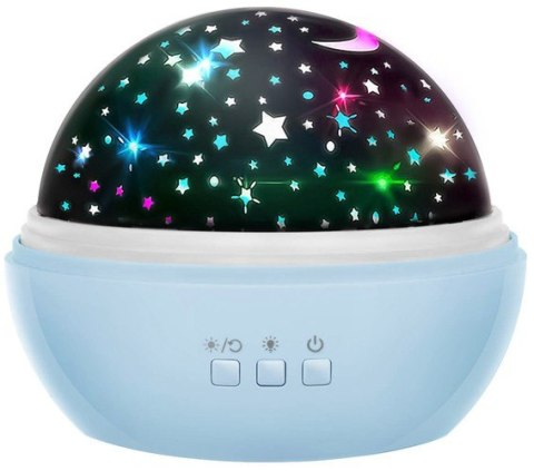 Izoxis Lampka nocna z projektorem- niebieska LP16858 Izoxis Lampka nocna z projektorem- niebieska LP16858