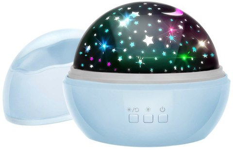Izoxis Lampka nocna z projektorem- niebieska LP16858 Izoxis Lampka nocna z projektorem- niebieska LP16858