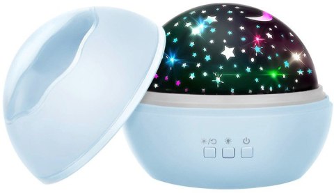 Izoxis Lampka nocna z projektorem- niebieska LP16858 Izoxis Lampka nocna z projektorem- niebieska LP16858