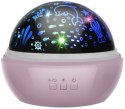 Izoxis Lampka nocna z projektorem- różowa LP16859