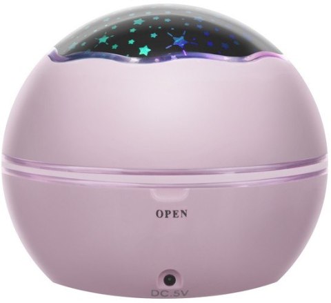 Izoxis Lampka nocna z projektorem- różowa LP16859 Izoxis Lampka nocna z projektorem- różowa LP16859