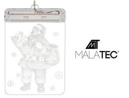 Malatec Witraż LED 3D- mikołaj