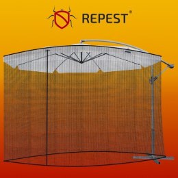 Repest Moskitiera do parasola ogrodowego 3,5m - czarna