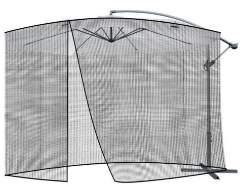 Repest Moskitiera do parasola ogrodowego 3,5m - czarna Repest Moskitiera do parasola ogrodowego 3,5m - czarna