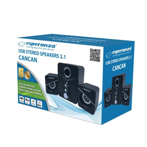 EP153 Esperanza głośniki 2.1 usb-c cancan EP153 Esperanza głośniki 2.1 usb-c cancan