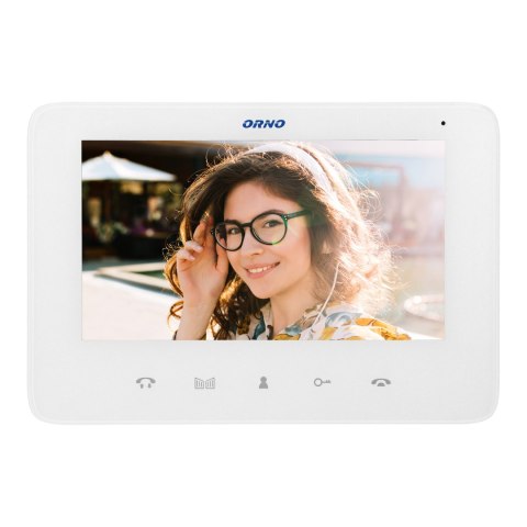 Wideo monitor bezsłuchawkowy, kolorowy, LCD 7", do zestawów z serii INDI i SCUTI, otwieranie bramy, interkom, biały Wideo monitor bezsłuchawkowy, kolorowy, LCD 7", do zestawów z serii INDI i SCUTI, otwieranie bramy, interkom, biały