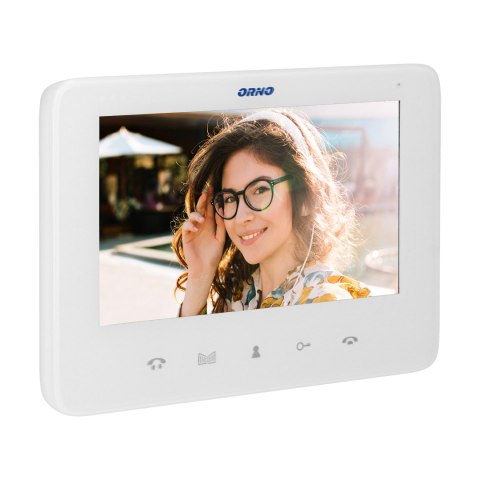 Wideo monitor bezsłuchawkowy, kolorowy, LCD 7", do zestawów z serii INDI i SCUTI, otwieranie bramy, interkom, biały Wideo monitor bezsłuchawkowy, kolorowy, LCD 7", do zestawów z serii INDI i SCUTI, otwieranie bramy, interkom, biały