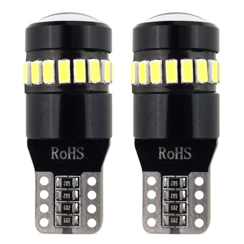 Żarówki led canbus 18smd 3014 + 1smd 1smd t10 w5w white 12v 24v amio-02446 Żarówki led canbus 18smd 3014 + 1smd 1smd t10 w5w white 12v 24v amio-02446