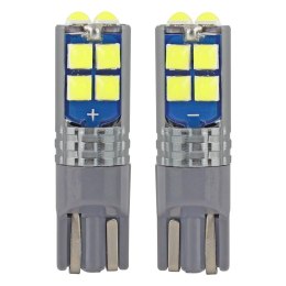Żarówki led w5w canbus 10smd 3030 t10 12v 24v amio-02447
