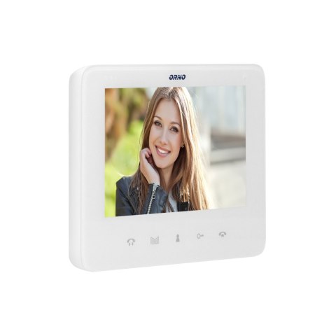 Zestaw wideodomofonowy, bezsłuchawkowy, kolor, LCD 7", interkom, z szyfratorem, natynkowy, biały, SCUTI Zestaw wideodomofonowy, bezsłuchawkowy, kolor, LCD 7", interkom, z szyfratorem, natynkowy, biały, SCUTI