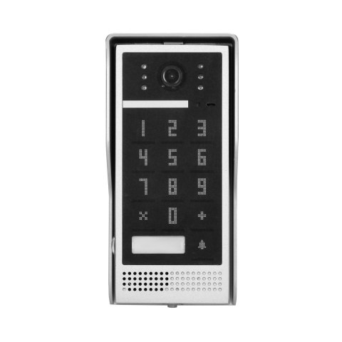 Zestaw wideodomofonowy, bezsłuchawkowy, kolor, LCD 7", interkom, z szyfratorem, natynkowy, biały, SCUTI Zestaw wideodomofonowy, bezsłuchawkowy, kolor, LCD 7", interkom, z szyfratorem, natynkowy, biały, SCUTI