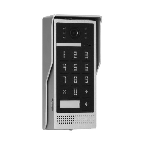 Zestaw wideodomofonowy, bezsłuchawkowy, kolor, LCD 7", interkom, z szyfratorem, natynkowy, biały, SCUTI Zestaw wideodomofonowy, bezsłuchawkowy, kolor, LCD 7", interkom, z szyfratorem, natynkowy, biały, SCUTI