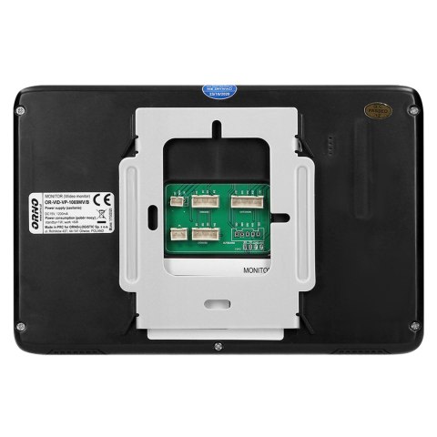 Zestaw wideodomofonowy, bezsłuchawkowy, kolor, LCD 7", interkom, z szyfratorem, natynkowy, czarny, SCUTI Zestaw wideodomofonowy, bezsłuchawkowy, kolor, LCD 7", interkom, z szyfratorem, natynkowy, czarny, SCUTI