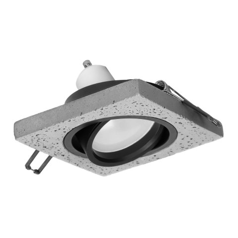 HALISI SM ramka dekoracyjna oprawy punktowej, MR16/GU10 max 50W, kwadrat, ruchoma, czarna HALISI SM ramka dekoracyjna oprawy punktowej, MR16/GU10 max 50W, kwadrat, ruchoma, czarna