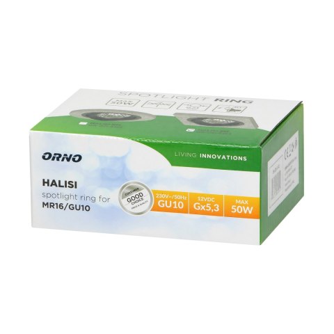 HALISI SM ramka dekoracyjna oprawy punktowej, MR16/GU10 max 50W, kwadrat, ruchoma, czarna HALISI SM ramka dekoracyjna oprawy punktowej, MR16/GU10 max 50W, kwadrat, ruchoma, czarna