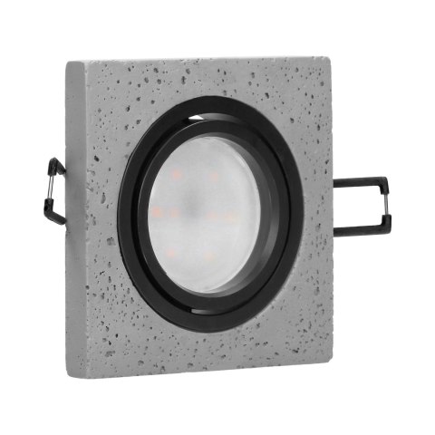 HALISI SM ramka dekoracyjna oprawy punktowej, MR16/GU10 max 50W, kwadrat, ruchoma, czarna HALISI SM ramka dekoracyjna oprawy punktowej, MR16/GU10 max 50W, kwadrat, ruchoma, czarna