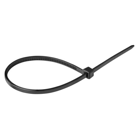 Opaska kablowa, kolor czarny, odporna na UV, szerokość 2,5mm, długość 100mm, 100 sztuk. Opaska kablowa, kolor czarny, odporna na UV, szerokość 2,5mm, długość 100mm, 100 sztuk.