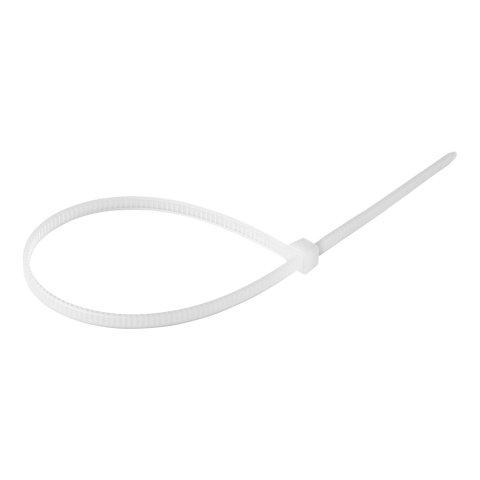 Opaska kablowa, kolor naturalny, szerokość 2,5mm, długość 100mm, 100 sztuk. Opaska kablowa, kolor naturalny, szerokość 2,5mm, długość 100mm, 100 sztuk.