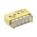 Złączka instalacyjna wciskana 5-przewodowa; na drut 0,75-2,5mm?; IEC 300V/24A; Blister 10 szt.