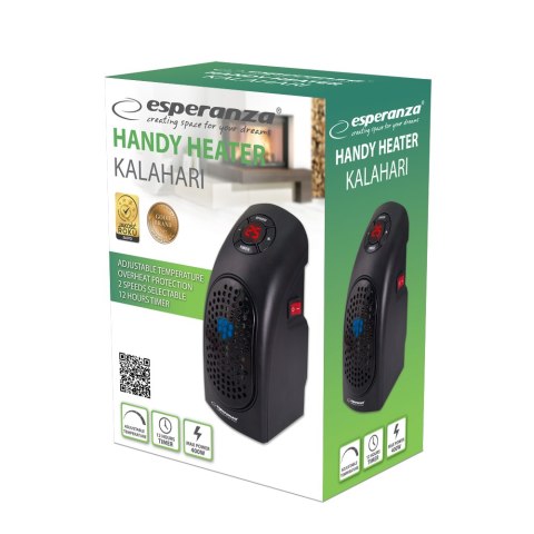 EHH007 Esperanza termowentylator mini 400w kalahari EHH007 Esperanza termowentylator mini 400w kalahari