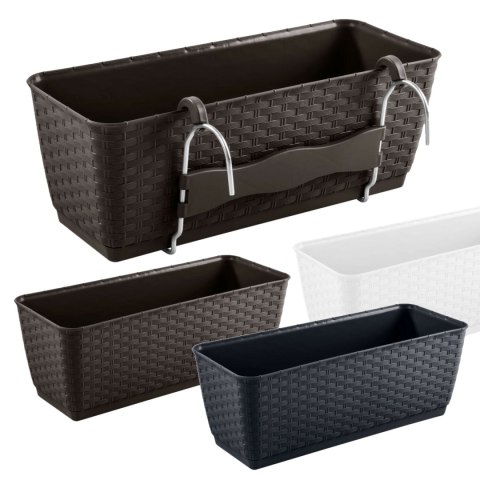 Doniczka rattanowa z hakami Ratolla DRL500PW umbra Doniczka rattanowa z hakami Ratolla DRL500PW umbra