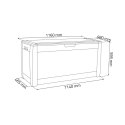 Skrzynia ogrodowa Boxe Rato 310L umbra MBR310-440U