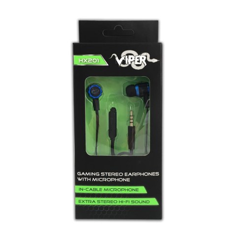 EGH201B Esperanza słuchawki douszne z mikrofonem gaming viper czarno-niebieskie EGH201B Esperanza słuchawki douszne z mikrofonem gaming viper czarno-niebieskie