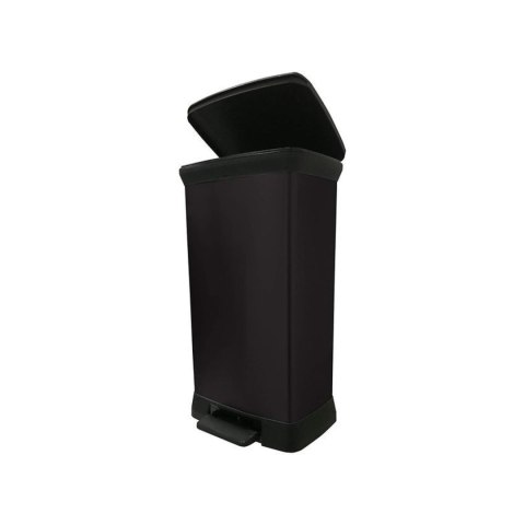 Kosz na śmieci metalizowany Curver 50L czarny Kosz na śmieci metalizowany Curver 50L czarny