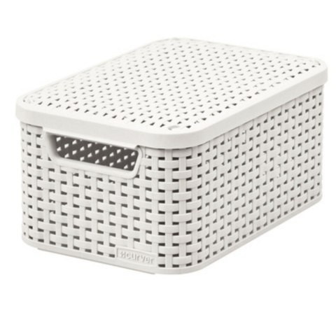 Koszyk z pokrywą Curver Rattan Style M kremowy Koszyk z pokrywą Curver Rattan Style M kremowy
