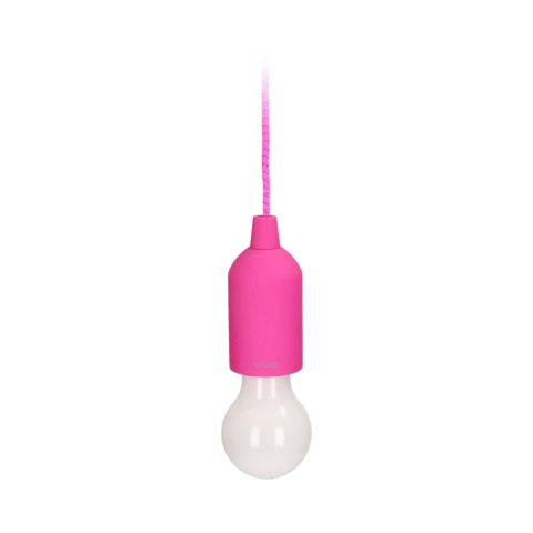 Bateryjna lampka nocna na sznurku 1W LED, 3 x AAA, różowa Bateryjna lampka nocna na sznurku 1W LED, 3 x AAA, różowa
