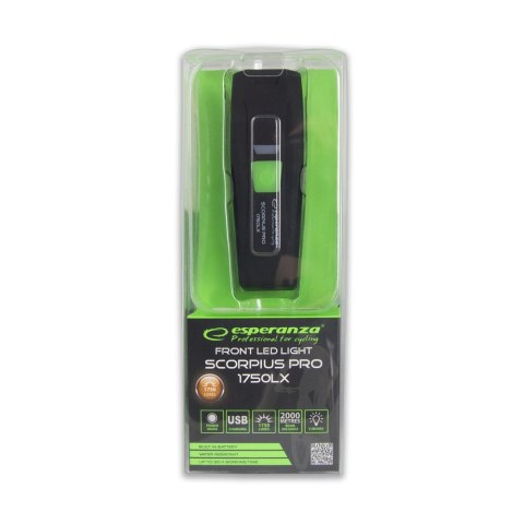 EOT060 Esperanza profesjonalna lampka rowerowa led na przód scorpius pro 1750 lx EOT060 Esperanza profesjonalna lampka rowerowa led na przód scorpius pro 1750 lx