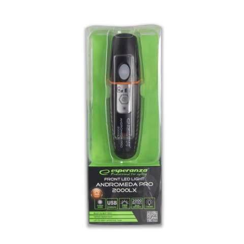 EOT062 Esperanza profesjonalna lampka rowerowa led na przód andromeda pro 2000 lx EOT062 Esperanza profesjonalna lampka rowerowa led na przód andromeda pro 2000 lx