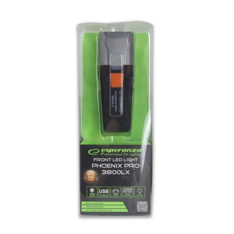 EOT063 Esperanza profesjonalna lampka rowerowa led na przód phoenix pro 3800 lx EOT063 Esperanza profesjonalna lampka rowerowa led na przód phoenix pro 3800 lx