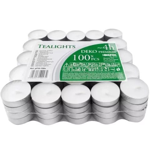 Iso Trade Świeczki/podgrzewacze 4h- zestaw 100szt Iso Trade Świeczki/podgrzewacze 4h- zestaw 100szt
