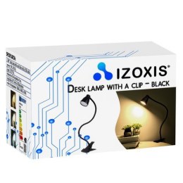 Izoxis Lampka biurkowa z klipsem- czarna Izoxis 19454