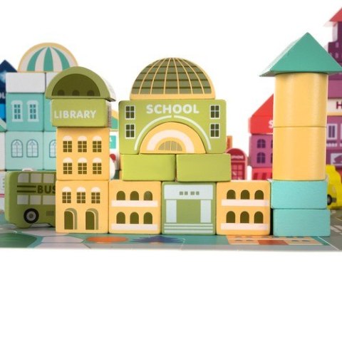 Kruzzel Klocki drewniane- miasto 100szt. Kruzzel 19159 Kruzzel Klocki drewniane- miasto 100szt. Kruzzel 19159