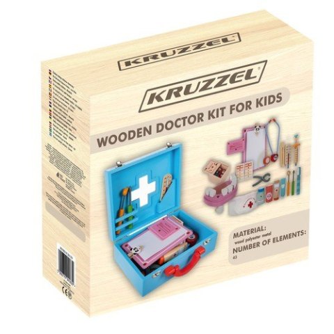 Kruzzel Zestaw małego doktora- drewniany Kruzzel 19869 Kruzzel Zestaw małego doktora- drewniany Kruzzel 19869