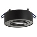 Oprawa podtynkowa, tuba LED Maclean, oczko, SPOT, dla źródeł światła MR16/GU10, kolor czarny, 94x32mm, okrągła, alu, MCE462 B