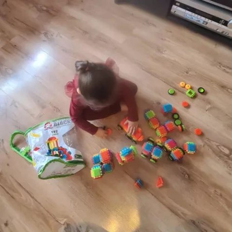 Kruzzel Klocki konstrukcyjne- jeżyki 192szt. Kruzzel 20376 Kruzzel Klocki konstrukcyjne- jeżyki 192szt. Kruzzel 20376