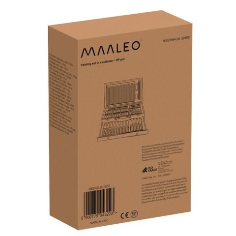Maaleo Zestaw do malowania w walizce- 129szt Maaleo 21644 Maaleo Zestaw do malowania w walizce- 129szt Maaleo 21644