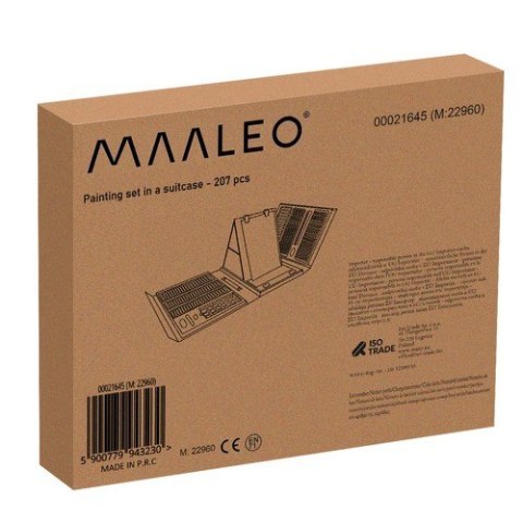 Maaleo Zestaw do malowania w walizce- 208szt Maaleo 21645 Maaleo Zestaw do malowania w walizce- 208szt Maaleo 21645