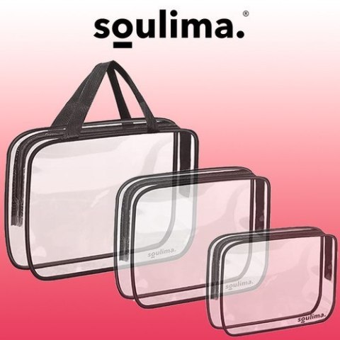 Soulima Kosmetyczka przezroczysta 3w1 Soulima 21448 Soulima Kosmetyczka przezroczysta 3w1 Soulima 21448